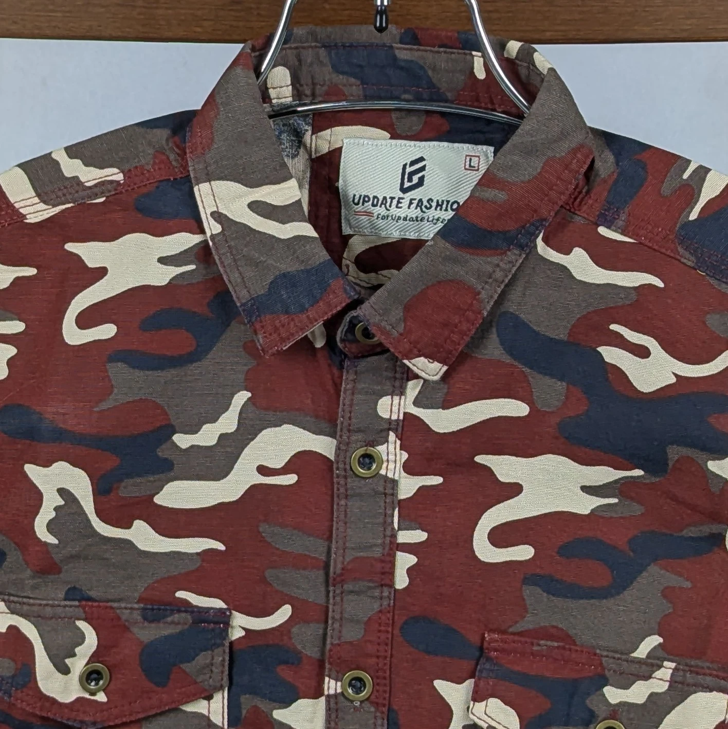 Nazmas Fashionable Casual Shirt for Men (Maroon) - Affordable Price