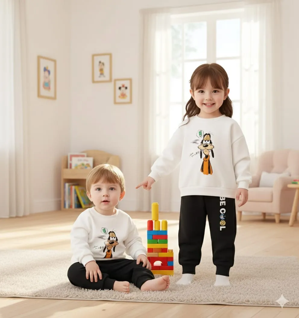 Affordable Nazmas Kids Sweatshirt & Trouser Set for Boys & Girls   (শুধুমাত্র একটি সেট বা একজন শিশুর ড্রেস)