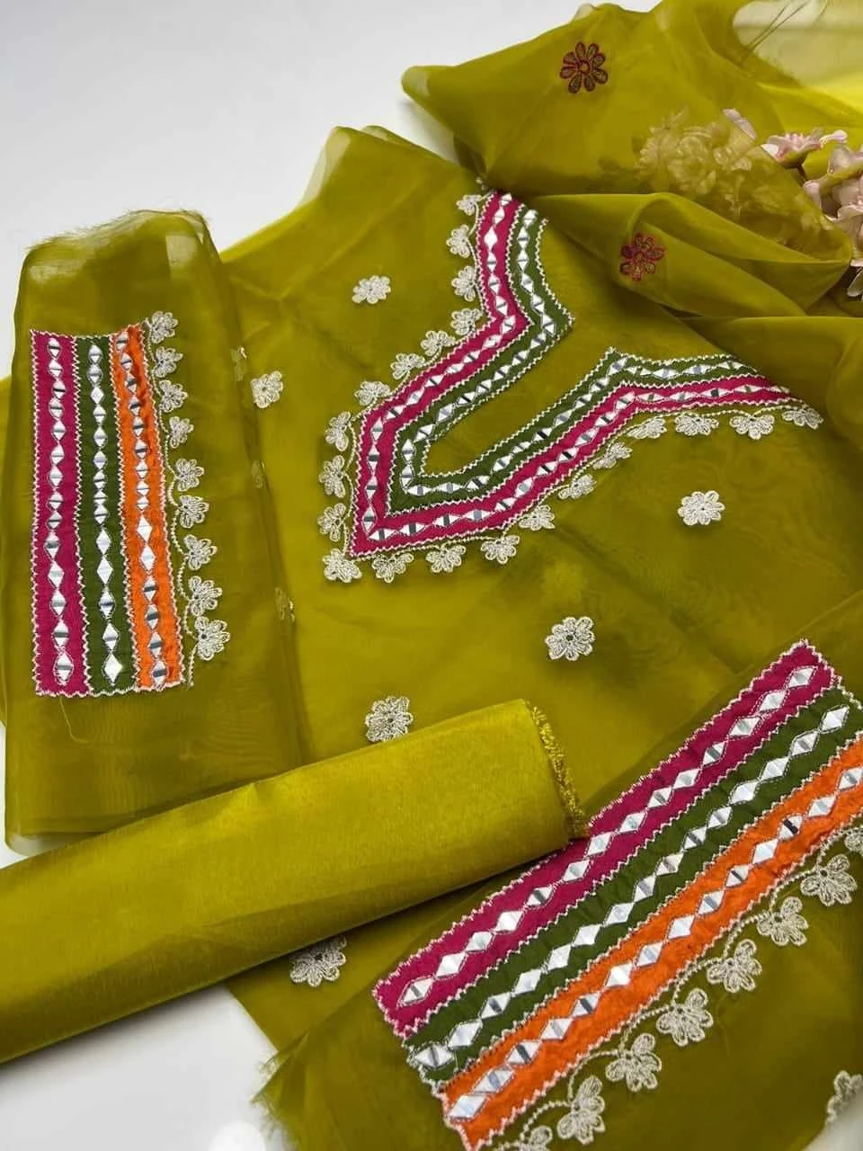 Get the Best Price on Georgette Embroidery Set, BD