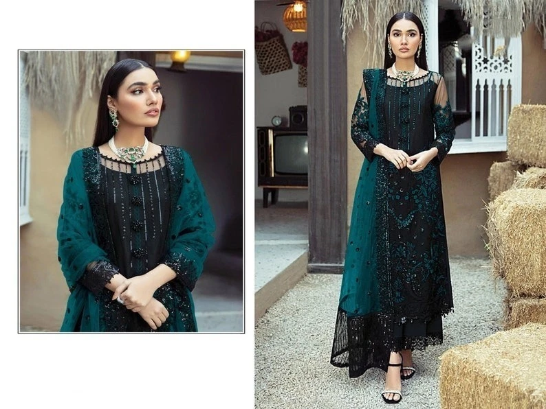 Readymade Georgette Embroidery Party Dress – nazmas shop online Bangladesh affordable price