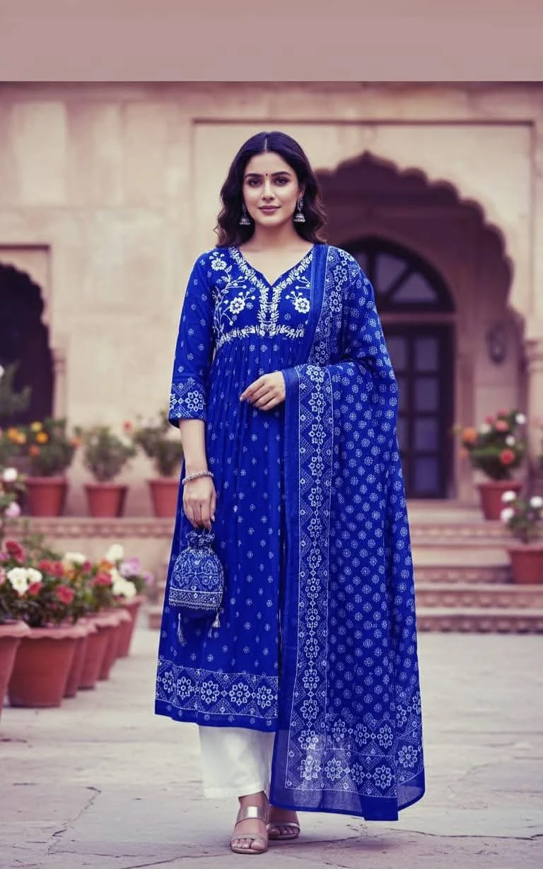 Rady Made Nayra Cut Three Piece - Unique Design Style