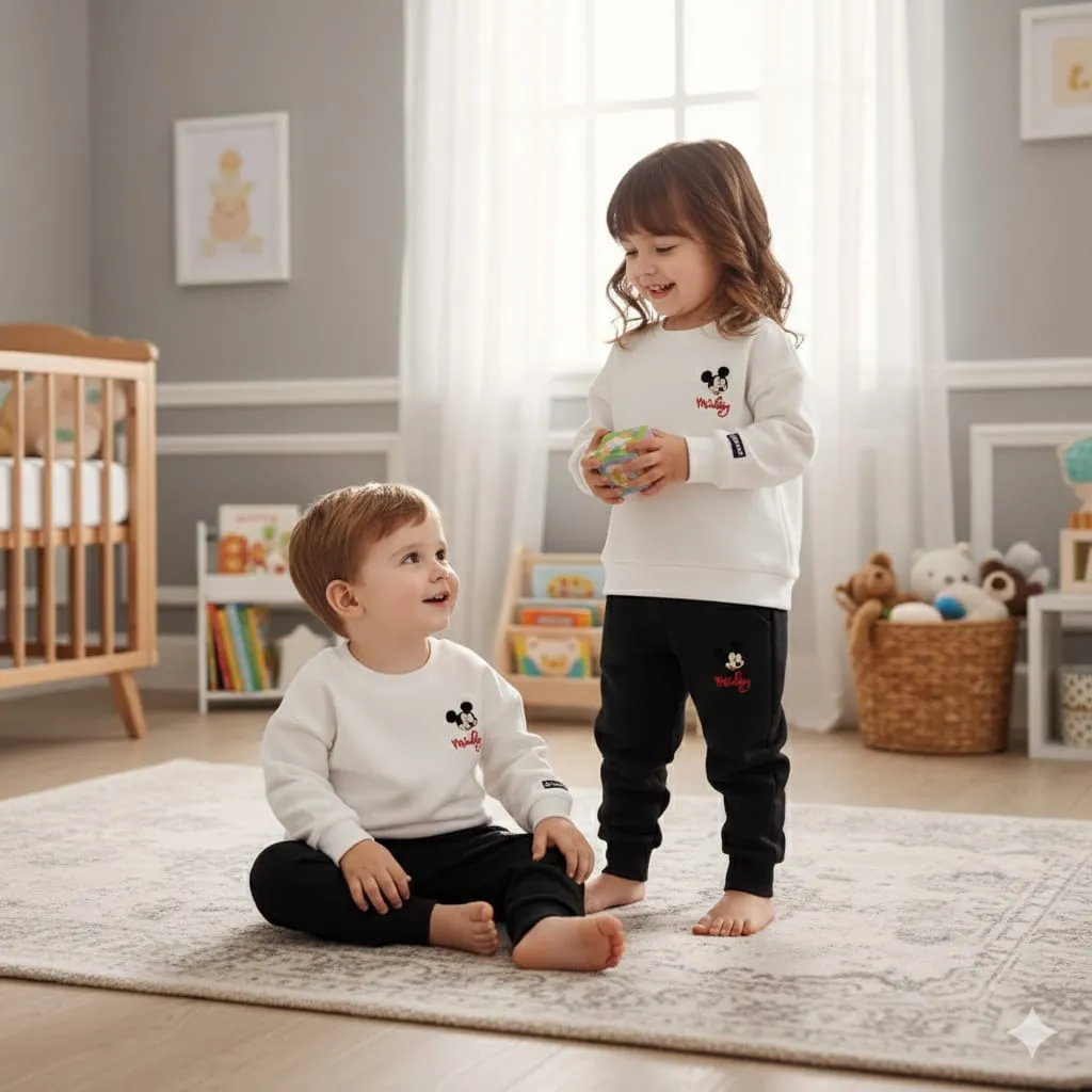 Kids Sweatshirt Trouser Set boys girls – Nazmas Affordable BD (শুধুমাত্র একটি সেট বা একজন শিশুর ড্রেস)