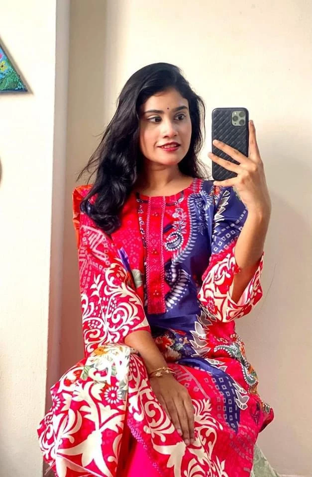 Trendy Digital Print Three Piece outfit