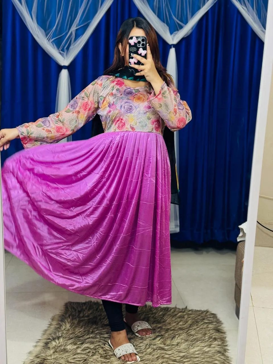 Stylish Two Piece Gown - Shop Online for Best Price-Nazmas