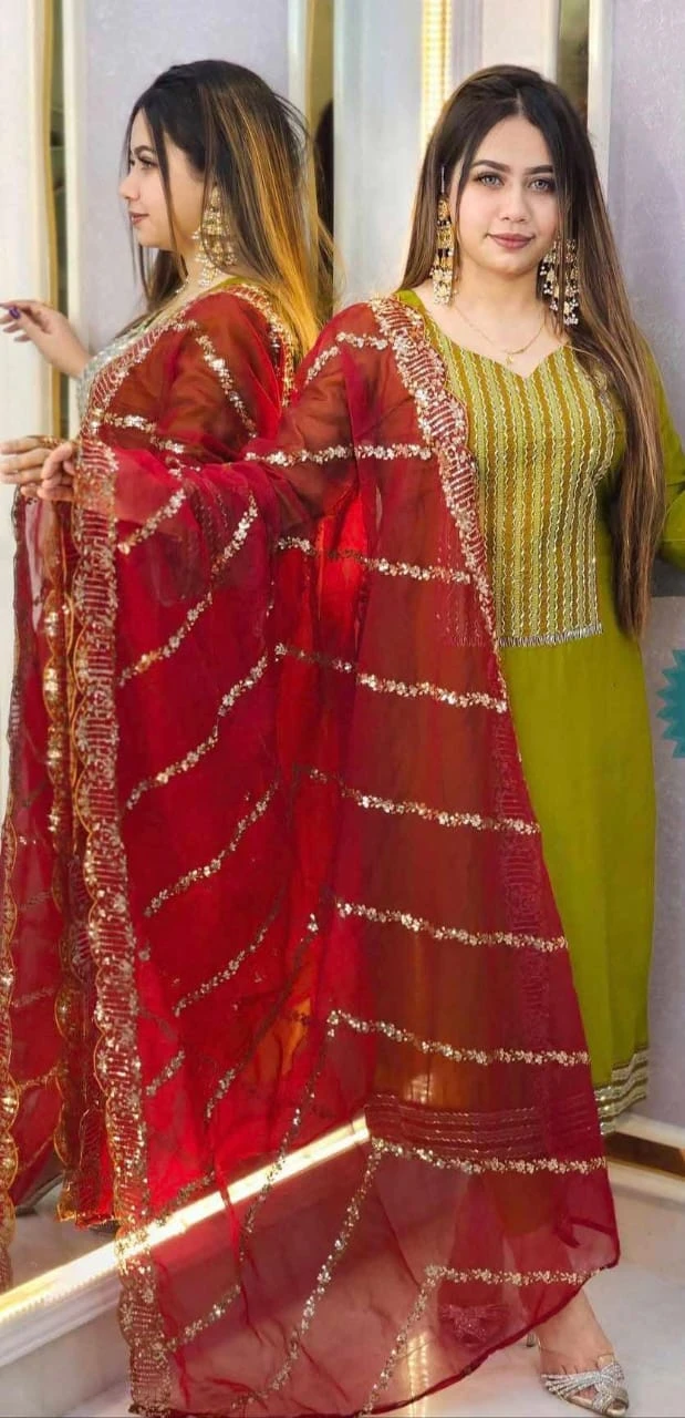 Elegant Linen Sequence Three Piece Style