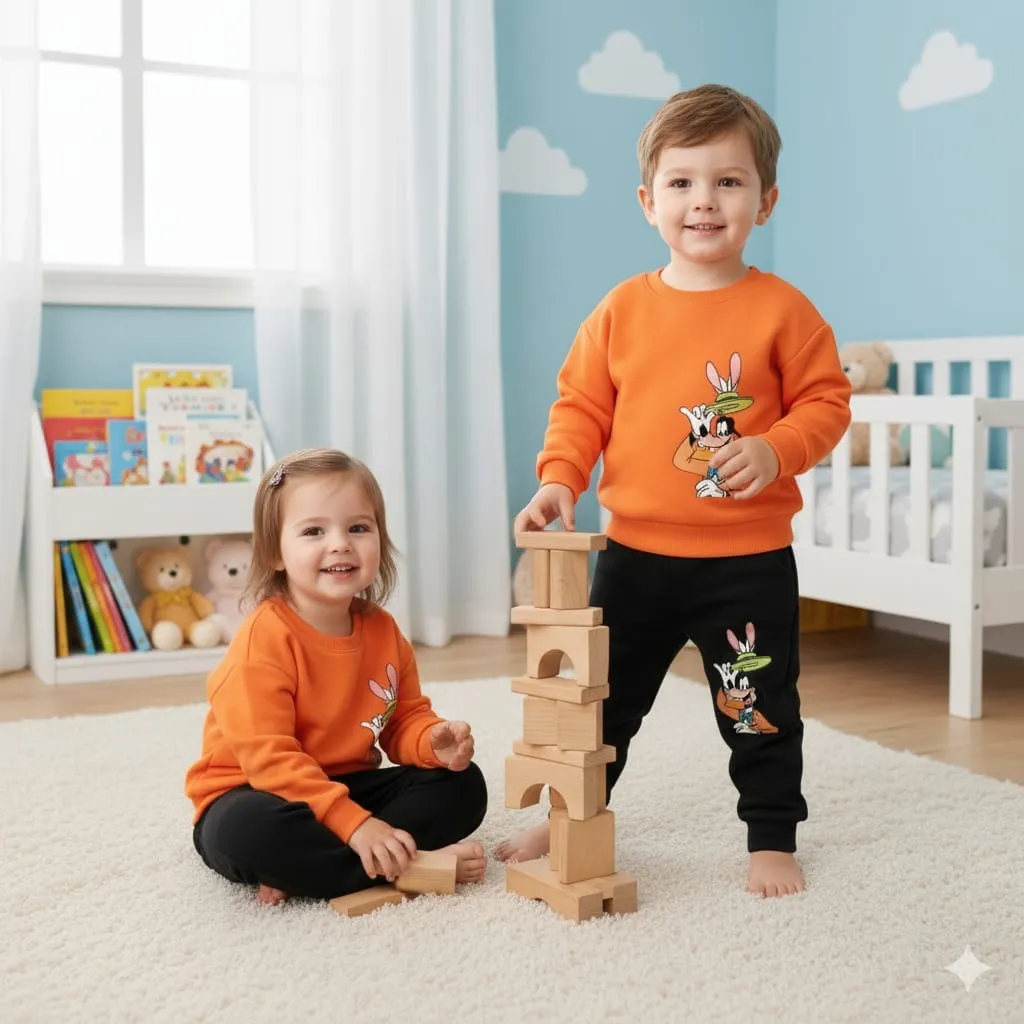Nazmas Kids Sweatshirt & Trouser Set: Best Online Prices in Bangladesh   (শুধুমাত্র একটি সেট বা একজন শিশুর ড্রেস)