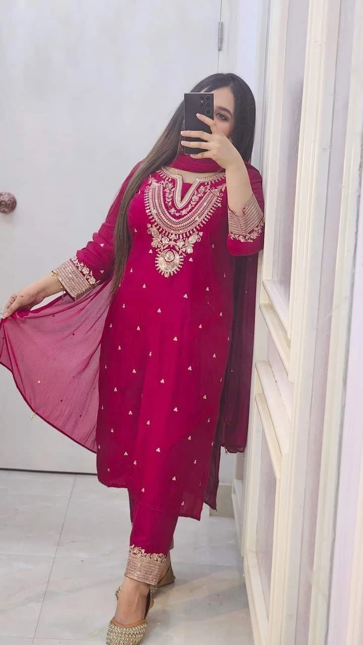 Chic Sequined Embroidery Three Piece outfit-sb14224