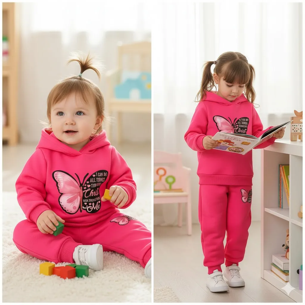 Best Price Elegant Hoodie Set boys and girls | Nazmas Online Shop BD (শুধুমাত্র একটি সেট বা একজন শিশুর ড্রেস)