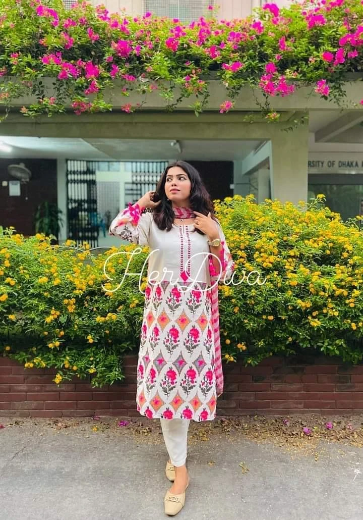 Ivory Top Three Piece Shop Online Price BD