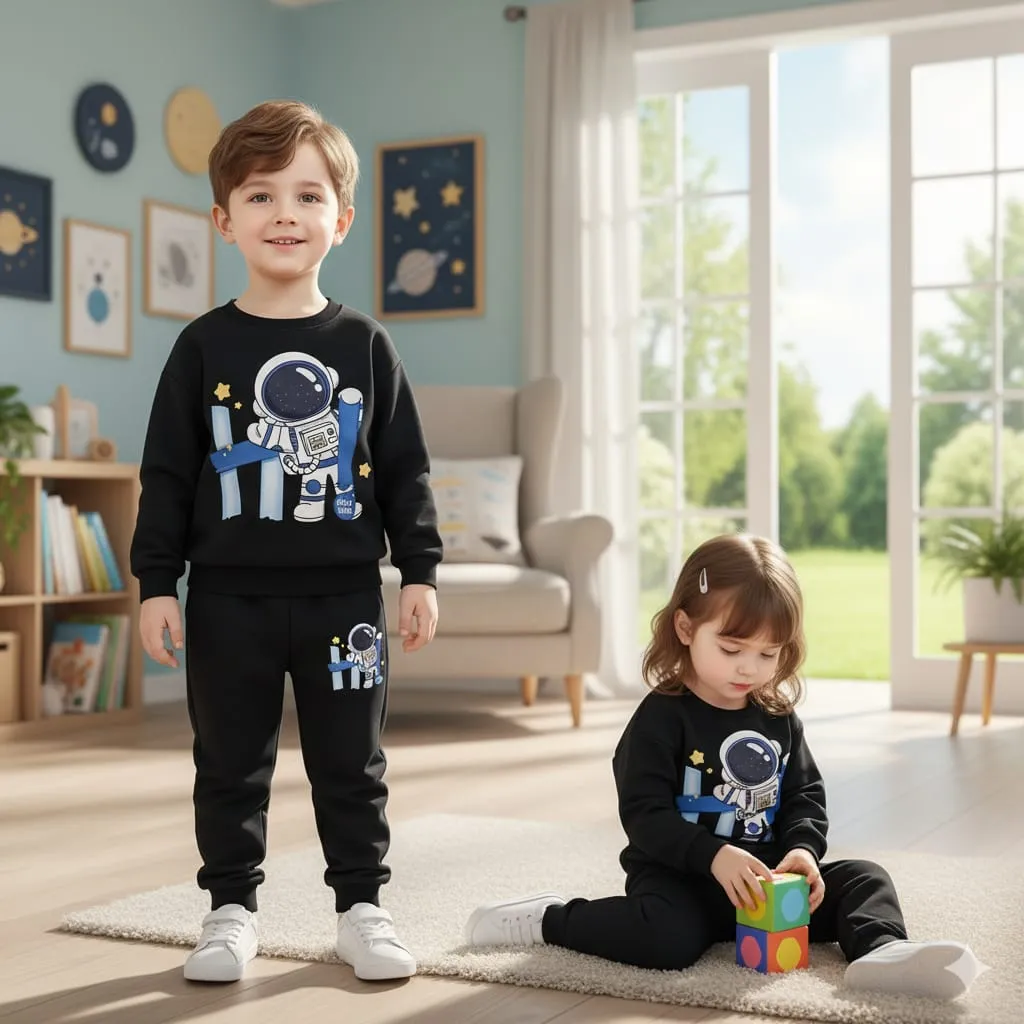 Nazmas Kids Trouser Sweatshirt Set boys girls Shop (শুধুমাত্র একটি সেট বা একজন শিশুর ড্রেস)