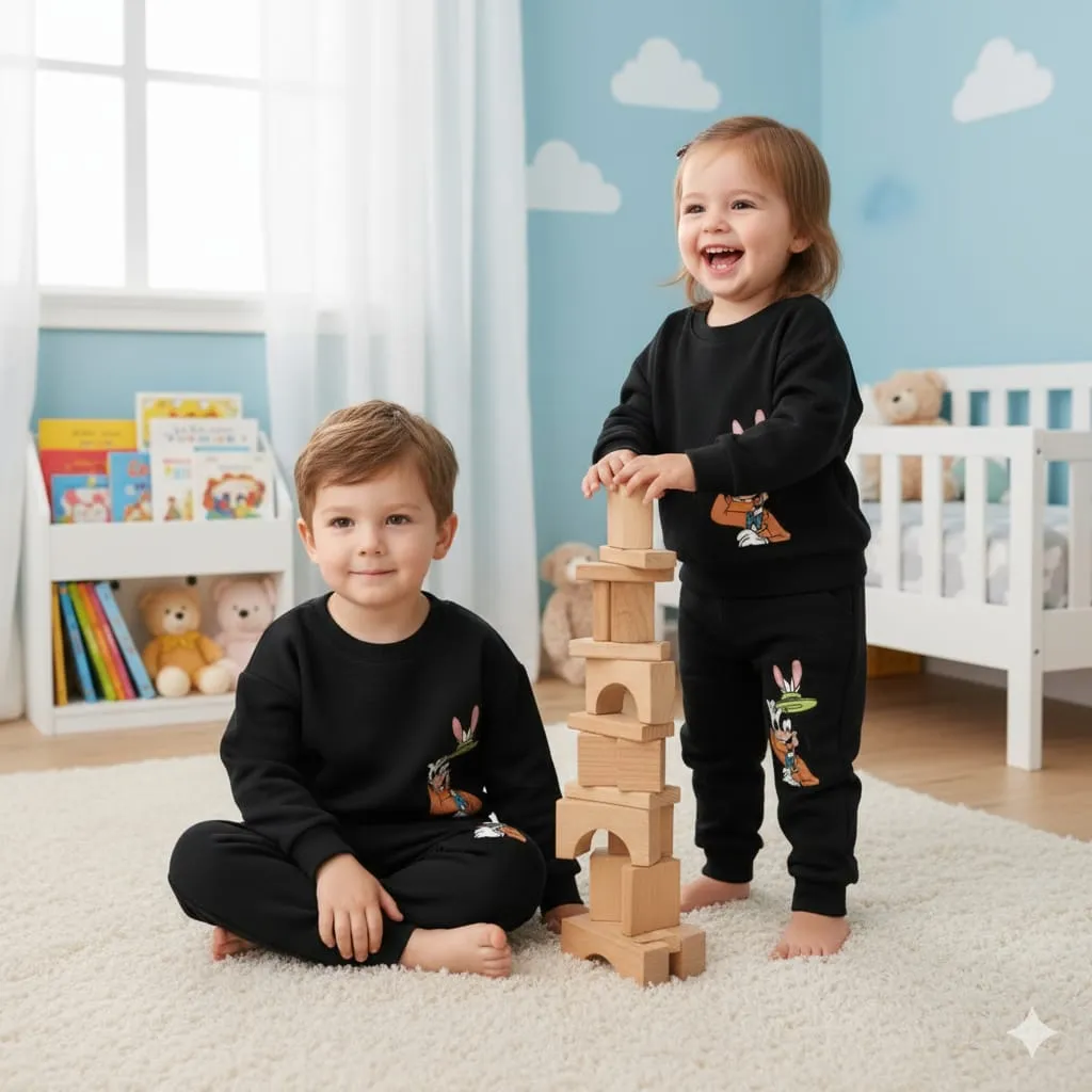 Boys & Girls Nazmas Kids Sweatshirt & Trouser Set – Shop Affordably   (শুধুমাত্র একটি সেট বা একজন শিশুর ড্রেস)