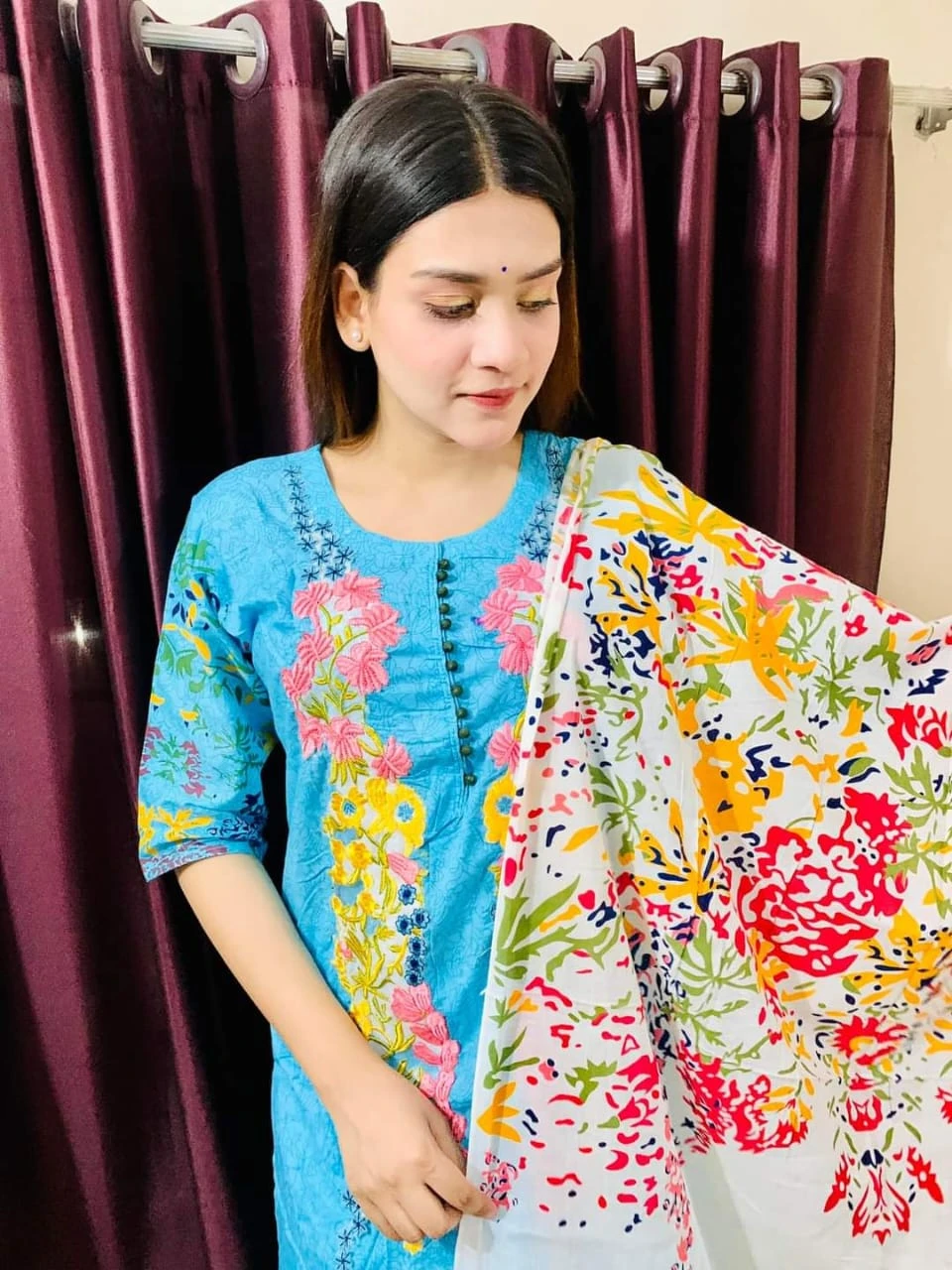 Comfy Pure Cotton Three Piece Suit in 3 Colors