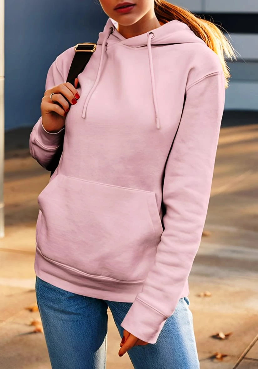 Solid Color Ladies Hoodie – Nazmas Buy, Affordable Price BD