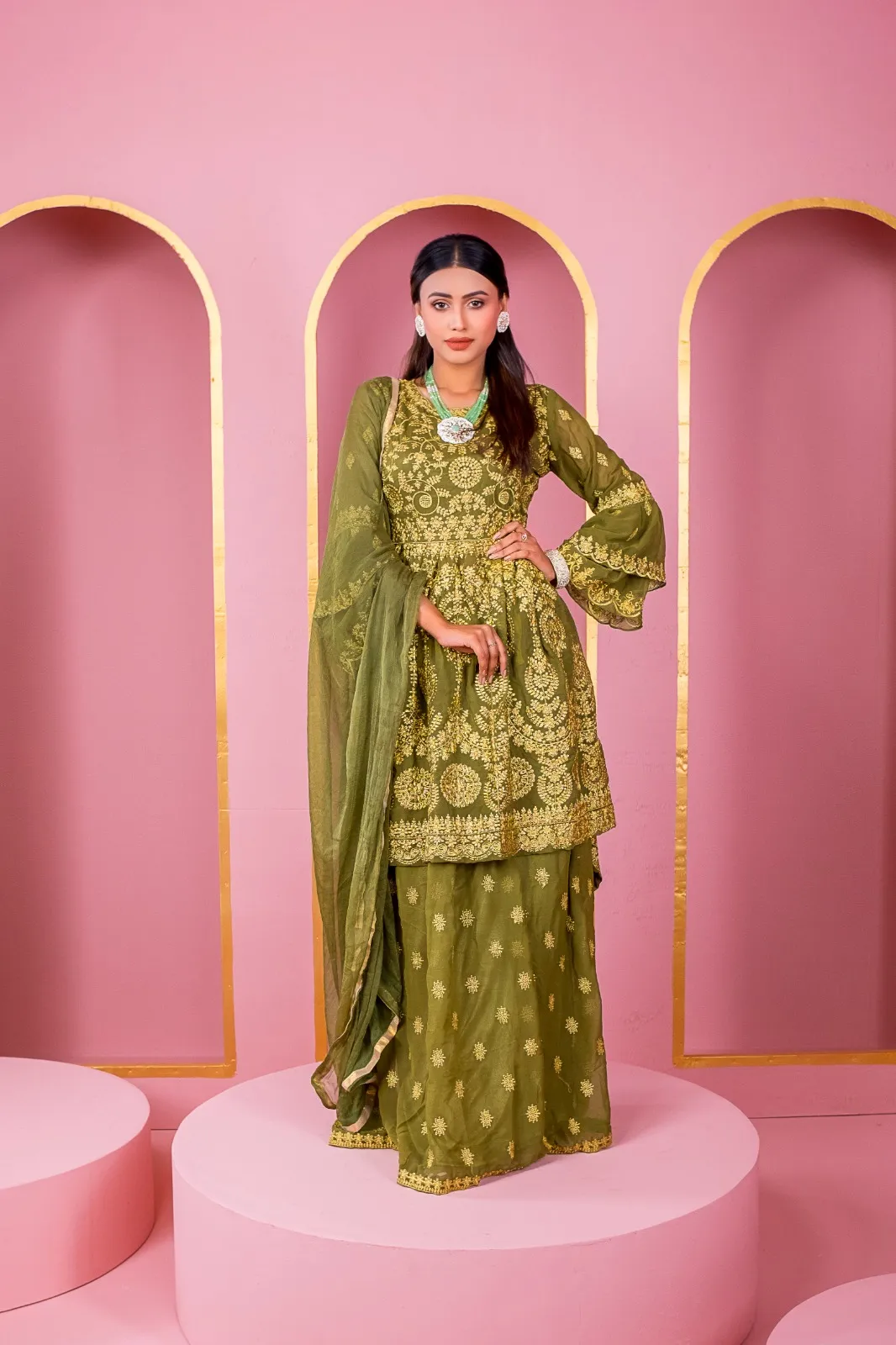 Readymade Georgette Embroidery Party Dress – nazmas shop online Bangladesh at best price