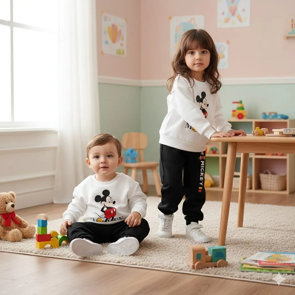 Kids Stylish Sweatshirt Set boys girls – Nazmas Lowest Price BD (শুধুমাত্র একটি সেট বা একজন শিশুর ড্রেস)