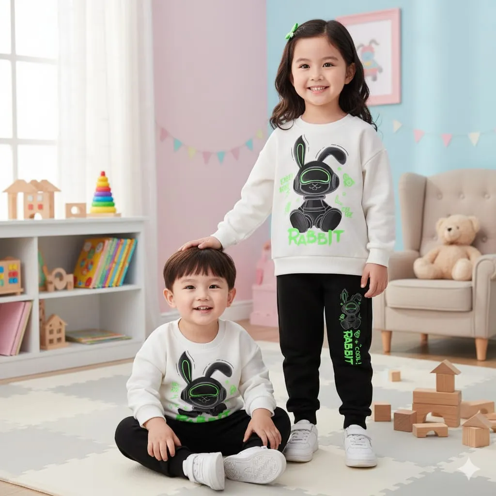 Nazmas Affordable Sweatshirt Trouser Set boys girls (শুধুমাত্র একটি সেট বা একজন শিশুর ড্রেস)