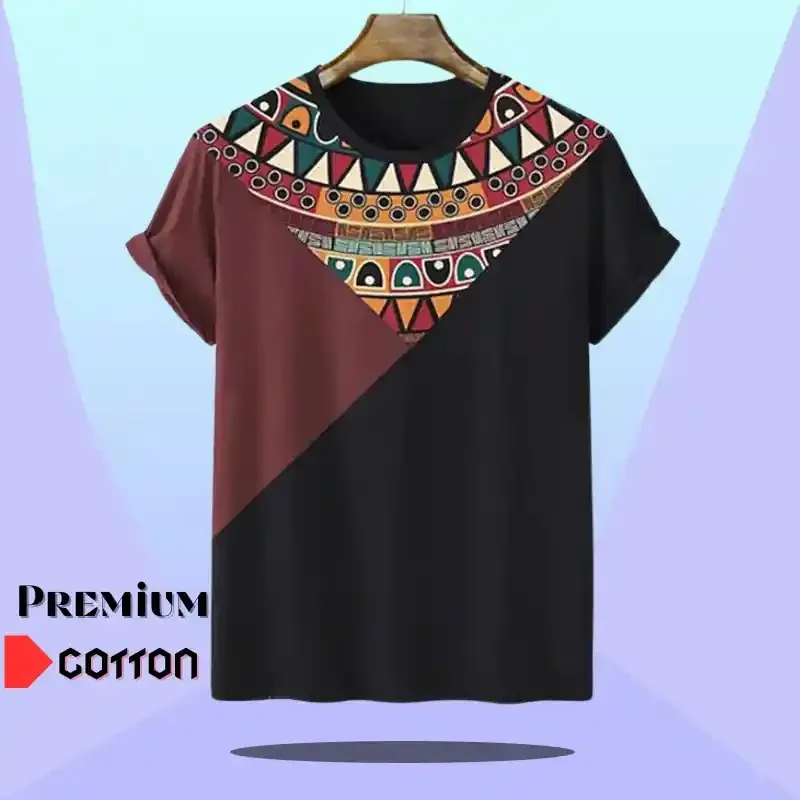Aesthetic Modern-Cut Premium Cotton Unique Texture T-Shirt