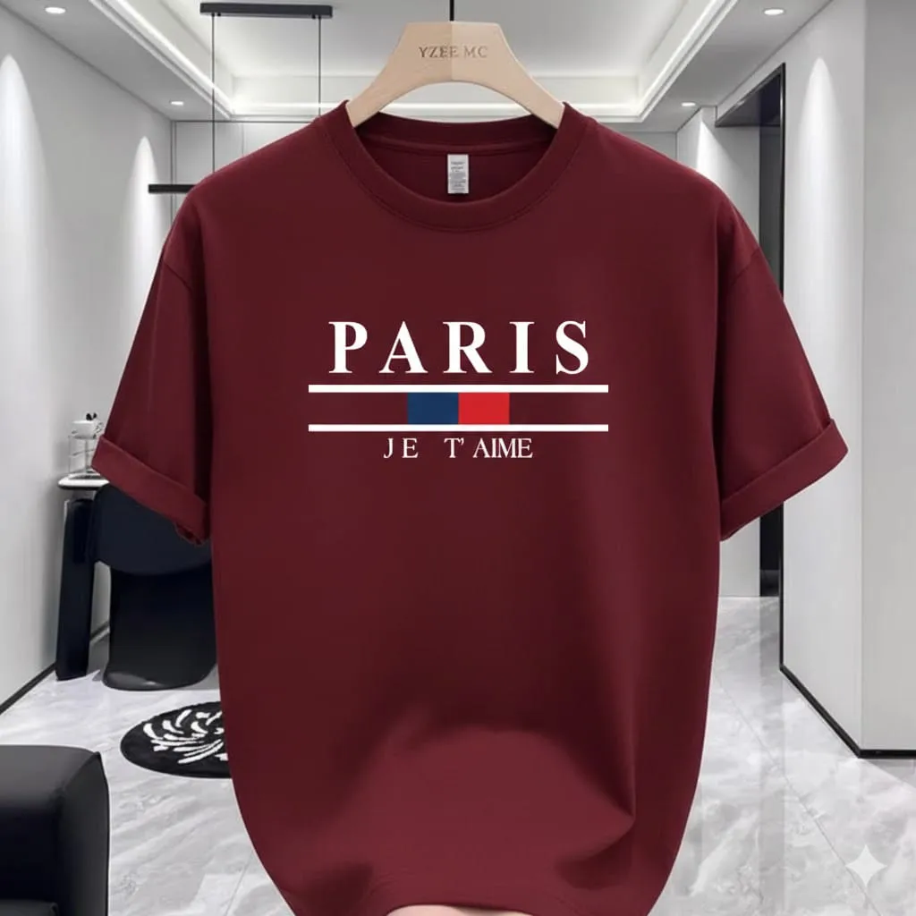 Aesthetic Premium Drop Shoulder High-Density Solid Pattern T-Shirt