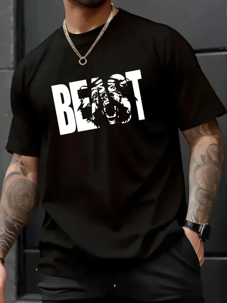 Aesthetic Stylish Drop Shoulder Breathable Solid Pattern T-Shirt
