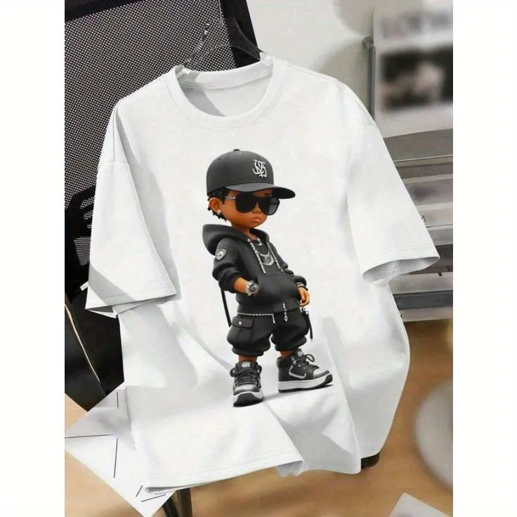 Authentic Stylish Drop Shoulder Organic Streetwear Style T-Shirt