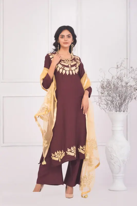 Best Price on Elegant Dollar & Embroidery Three Piece, BD
