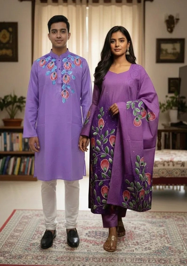 Block Print Three Piece