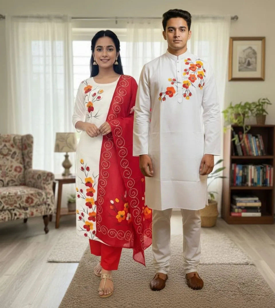 Block Print Three Piece