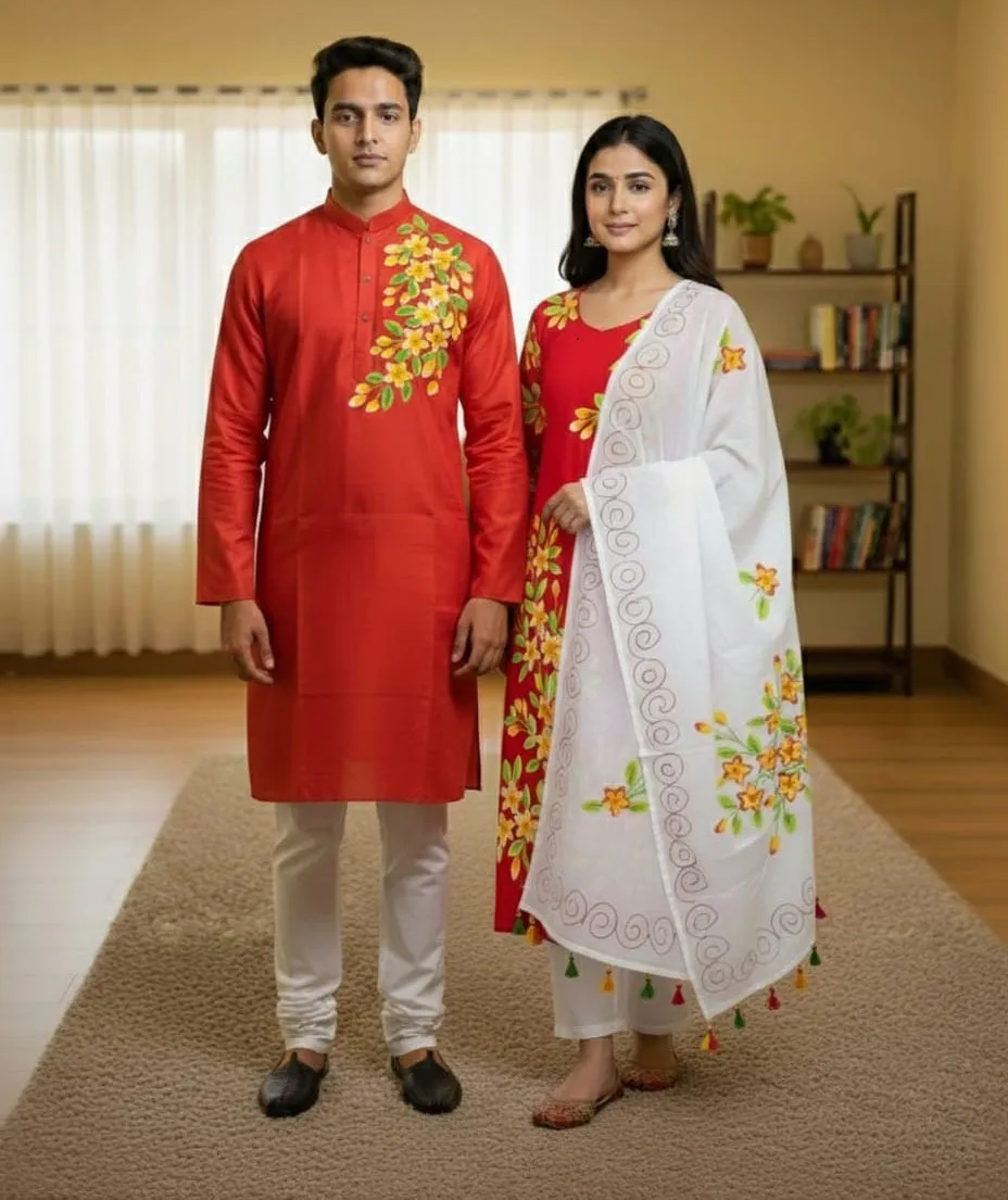 Block Print Three Piece