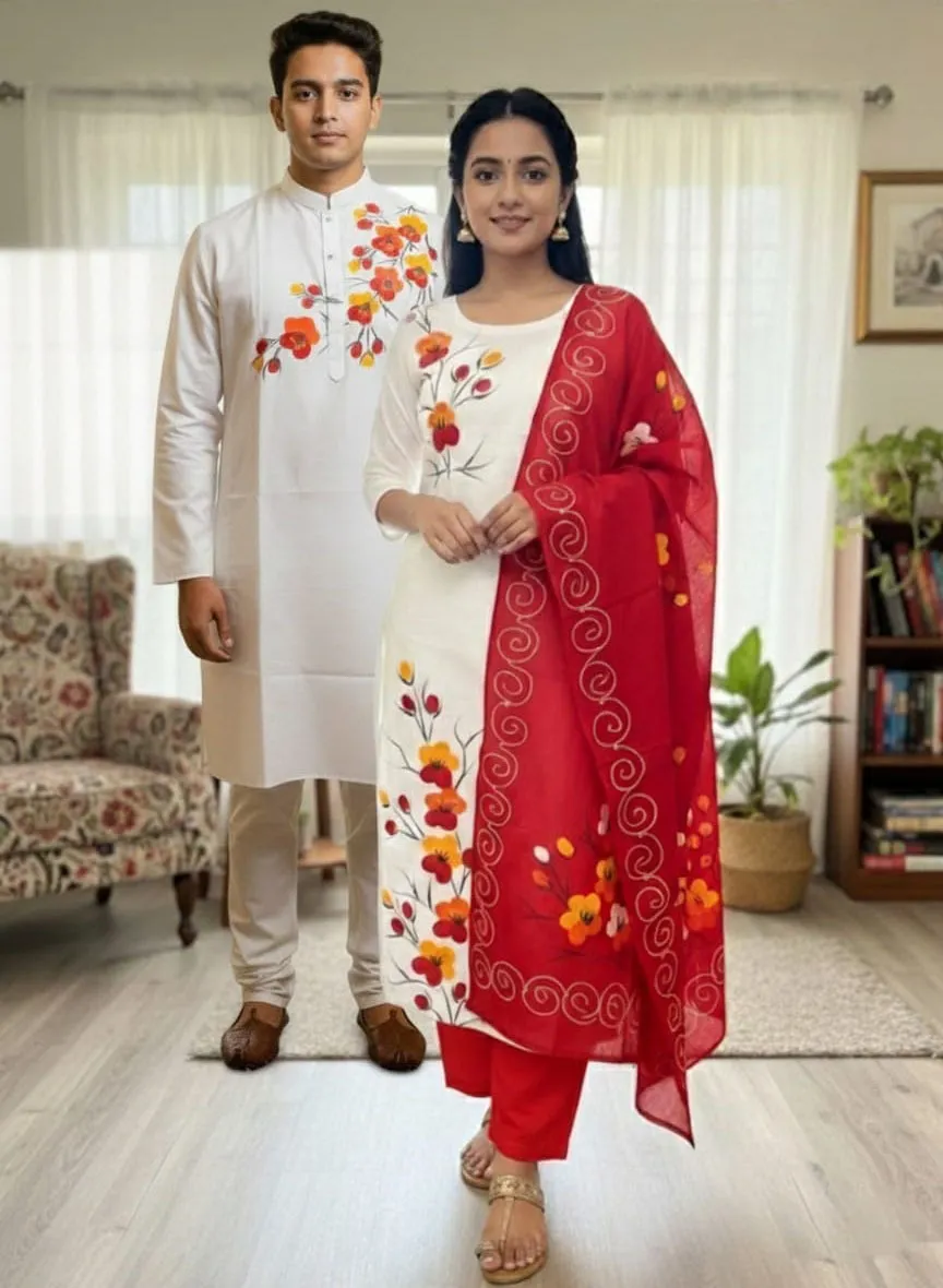 Block Print Three Piece