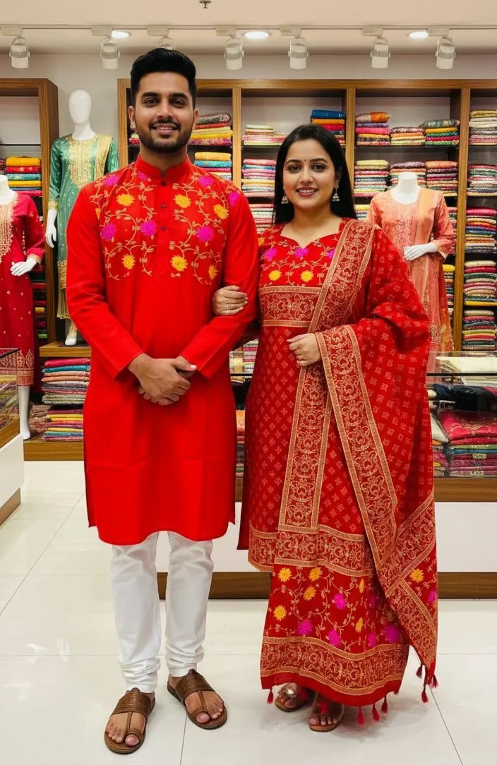 Block Print Three Piece