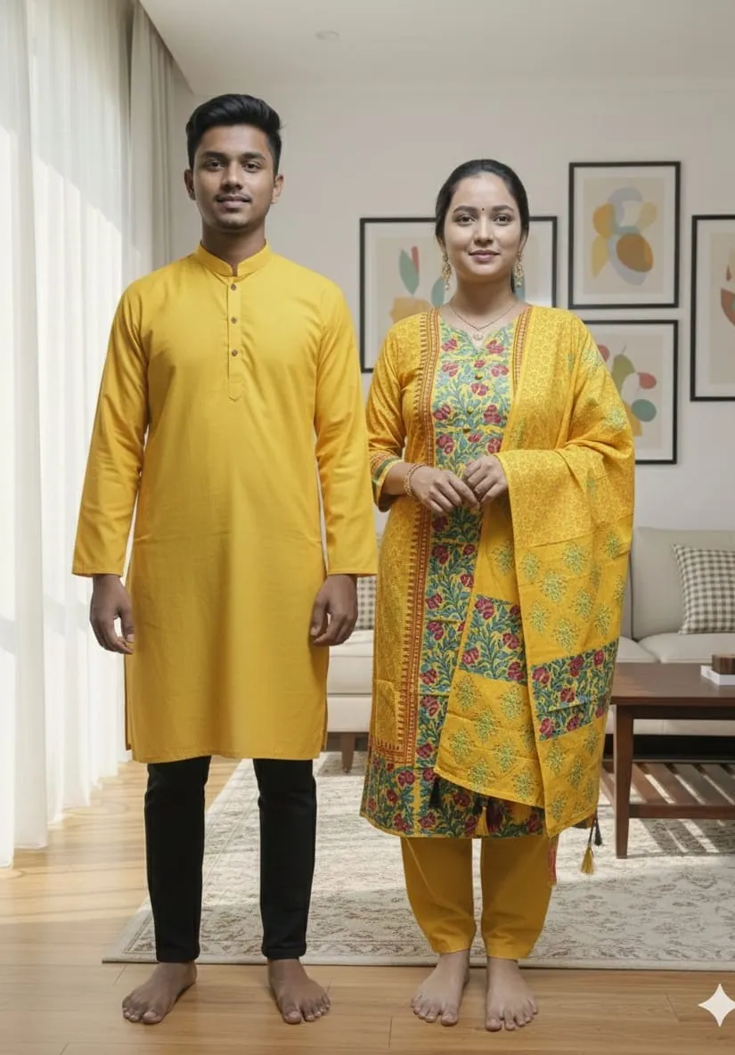 Block Print Three Piece