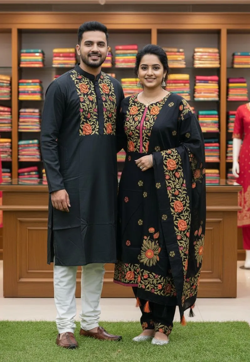 Block Print Three Piece