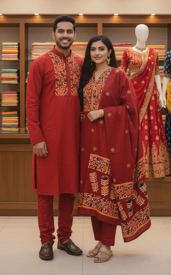 Block Print Three Piece