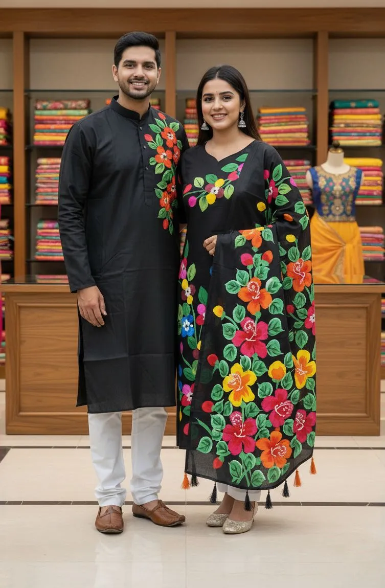 Block Print Three Piece