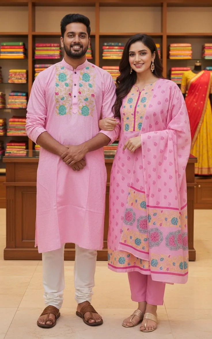 Block Print Three Piece