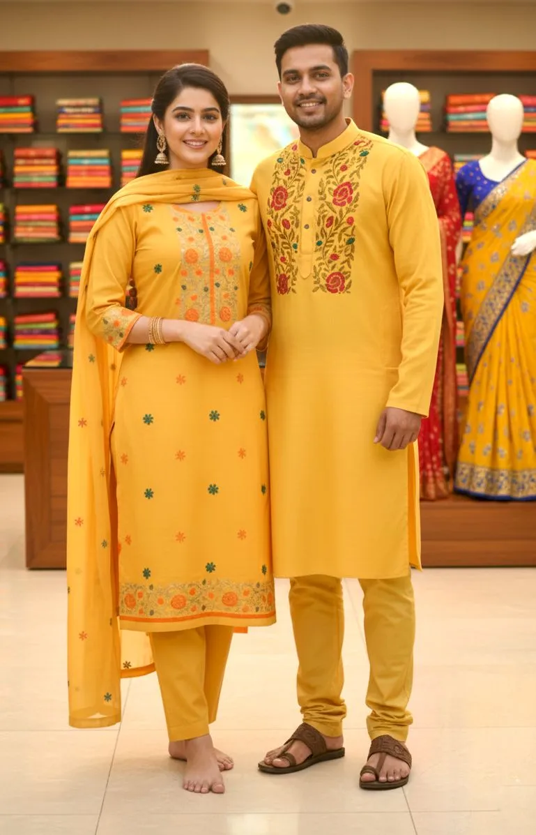 Block Print Three Piece