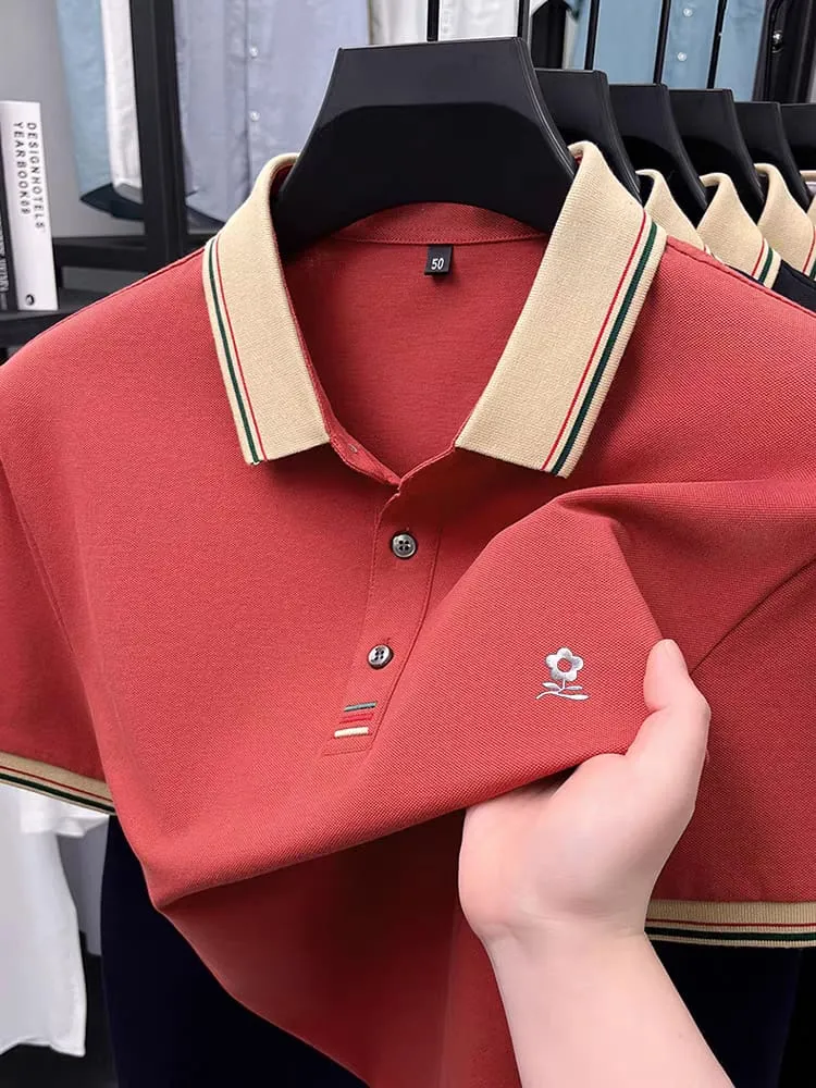 Breathable Premium Cotton Polo Shirt Summer Fashion Comfort