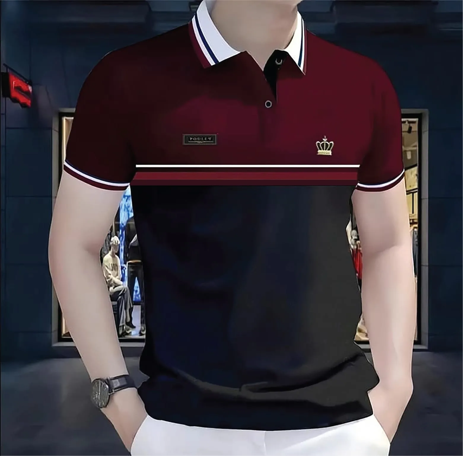 Breathable Premium Cotton Polo Shirt Warm Weather Comfort