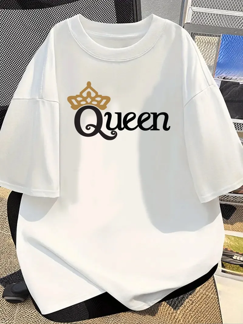 Exquisite Drop Shoulder Rich-Texture Drop-Shoulder Ladies T-shirt