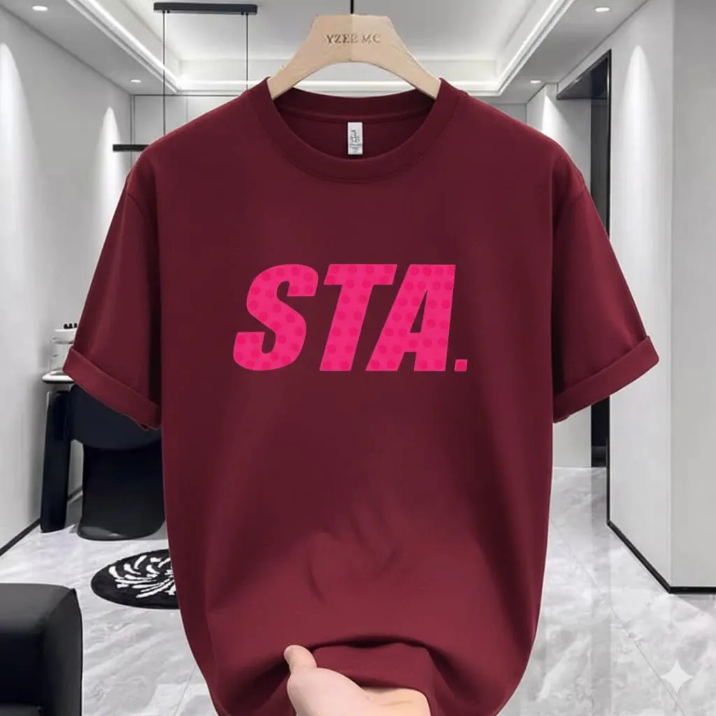 Chic Comfortable Premium Drop Shoulder with DTF Print T-Shirt