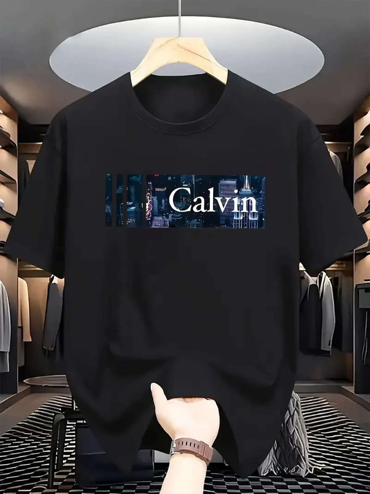 Classic Half-Sleeve Stylish Drop Shoulder Streetwear Style T-Shirt