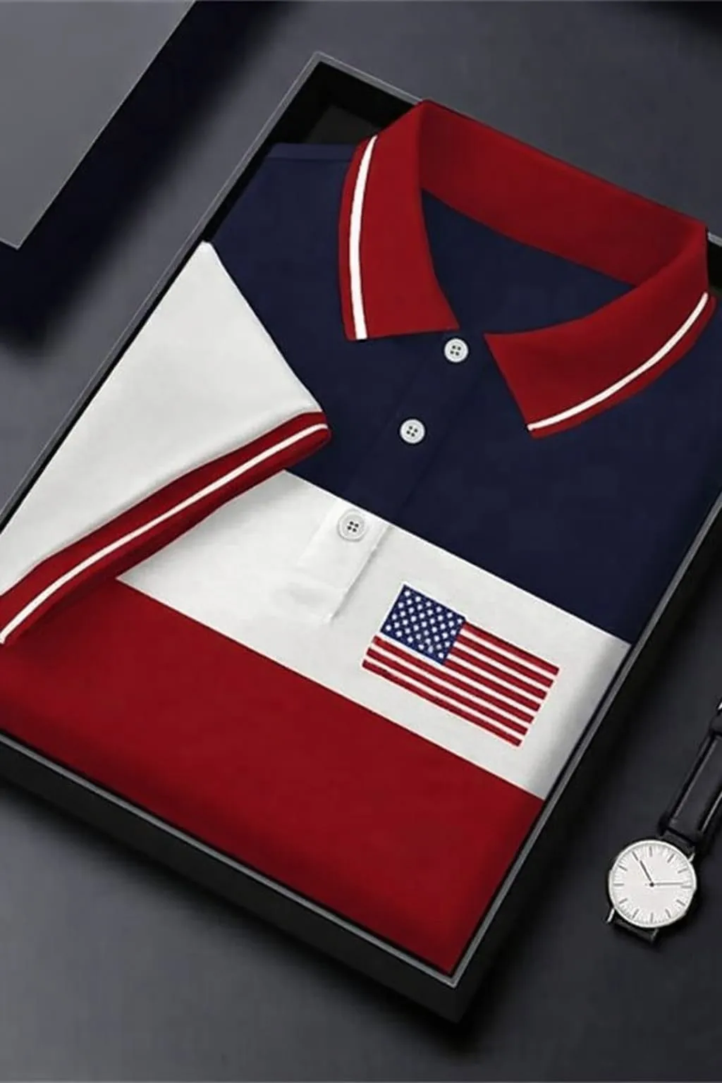 Luxury-Feel Top-Tier Stylish New Polo Shirt High-Def Print Polo-Shirt