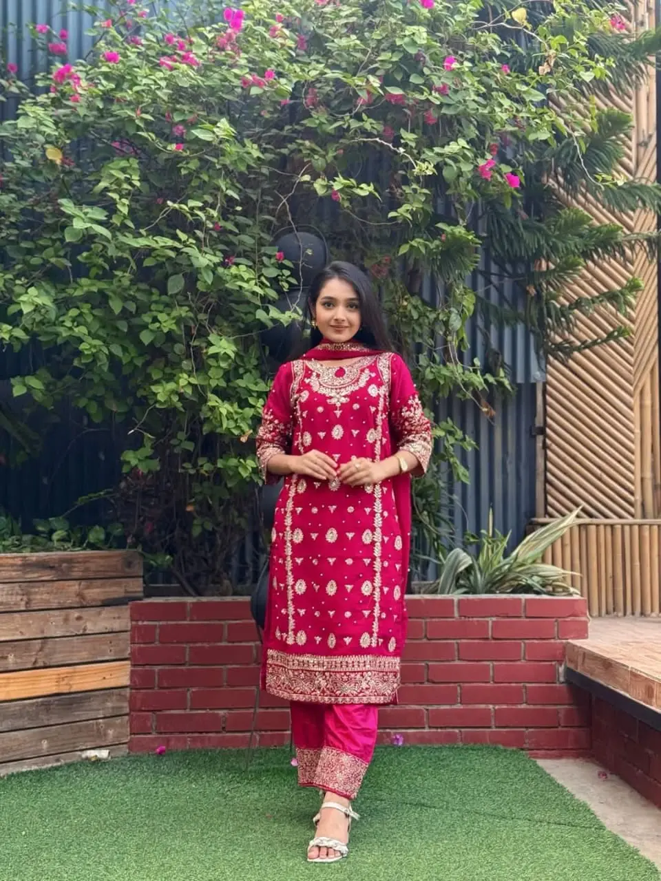 Classy Pakistani Aspire Three Piece Style