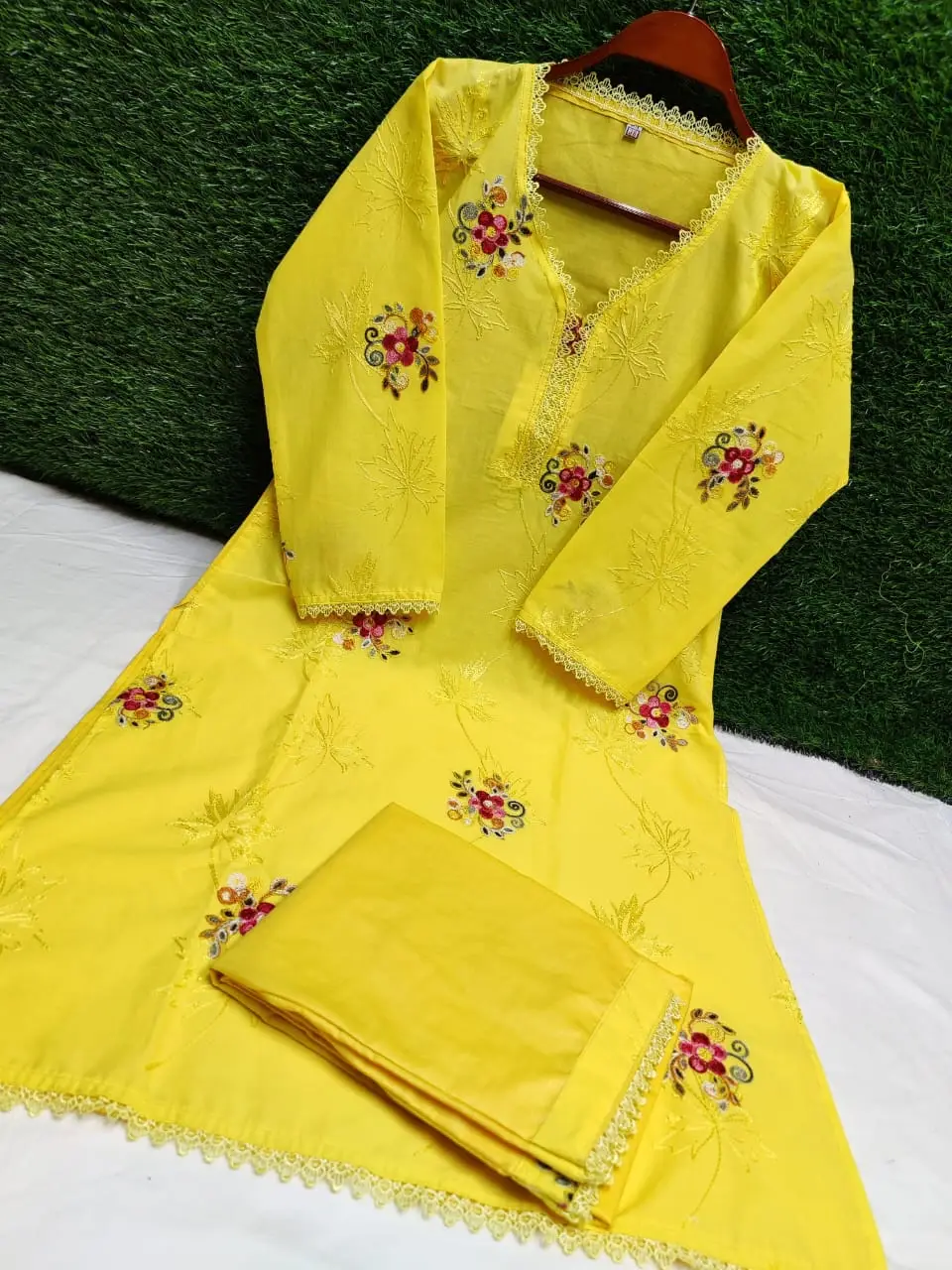 Cotton Two-Piece with Indian Embroidery Nazmas: Best Price BD