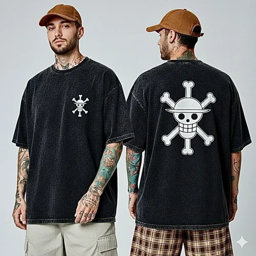 Deluxe Premium Acid Wash Drop Shoulder Breathable Aesthetic Finish T-Shirt