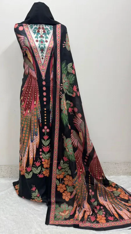 Digital Print Cotton Three Piece - বৈচিত্র্যময় রং এবং স্টাইল