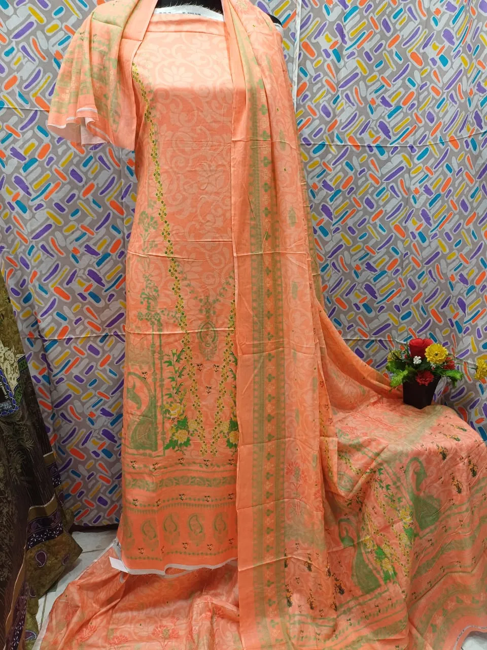 Digital Print Lone Three Piece - স্মার্ট এবং পরিচ্ছন্ন ফ্যাশন