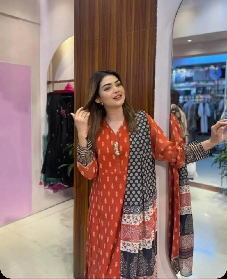 Digital Print Three Piece Suit Set