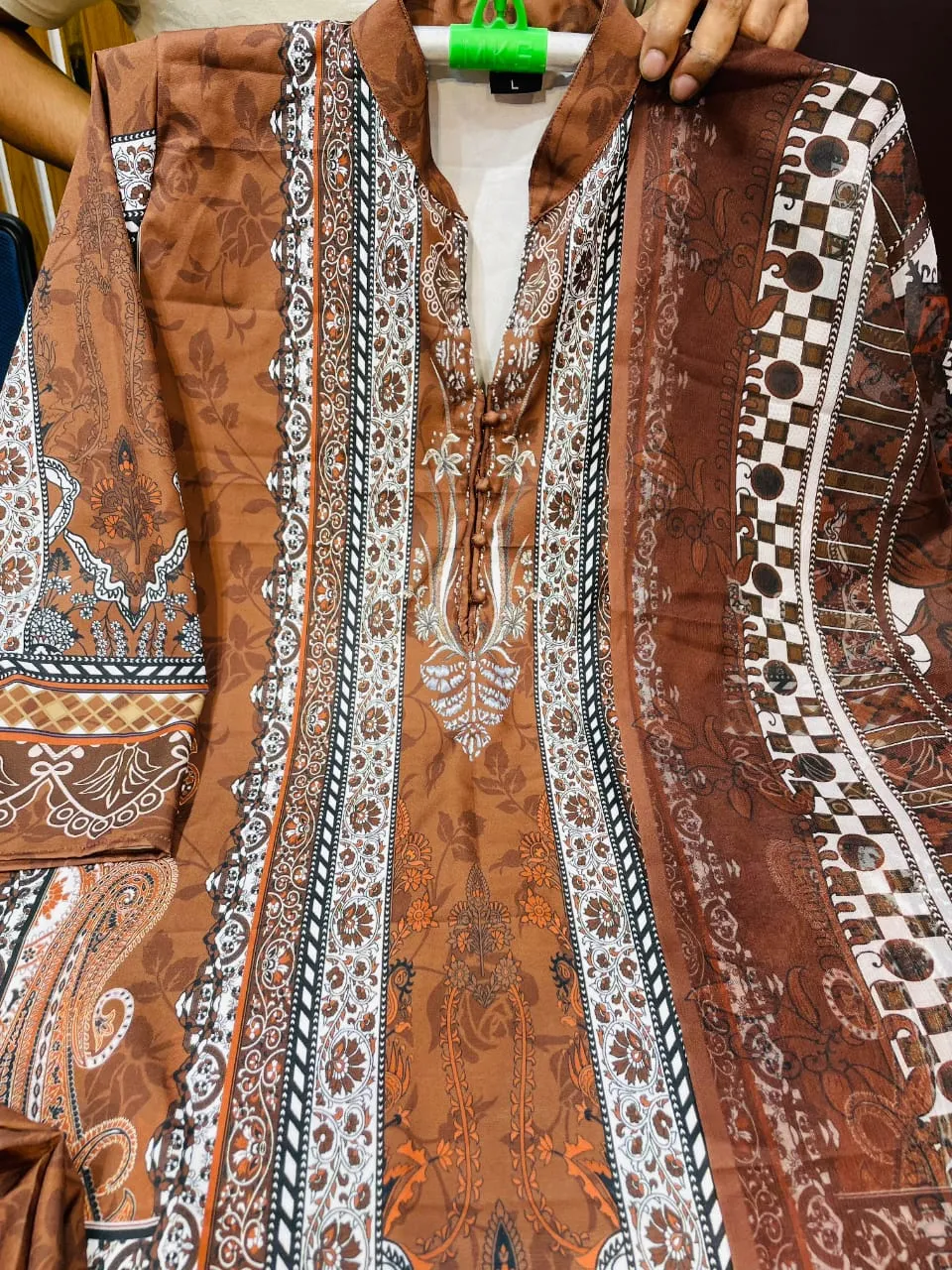 Digital Print Three Piece Suit Set