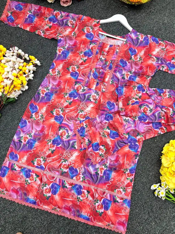 Digital Print Two Piece - Vibrant Print Ensemble